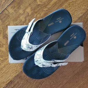 Clarks Sandals - Black Snake Python